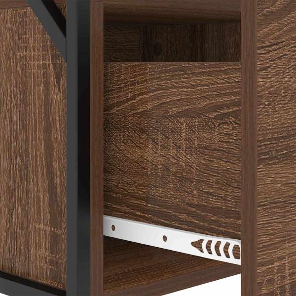 Nachttisch Braune Eiche 40 x 31 x 60 cm Holzwerkstoff