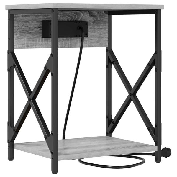 Nachttisch 2 stk. Graues Sonoma 41 x 31 x 51 cm Holzwerkstoff