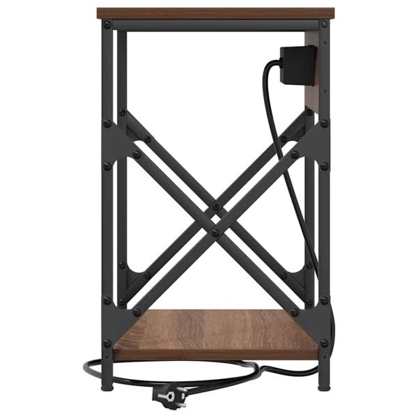 Nachttisch 2 pcs Braun Eiche 41 x 31 x 51 cm Holzwerkstoff