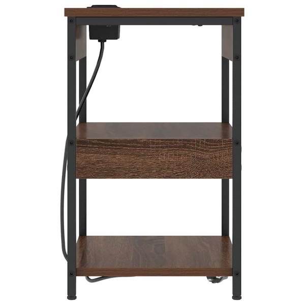 Nachttische 2 pcs Braune Eiche 41 x 31 x 51 cm Holzwerkstoff