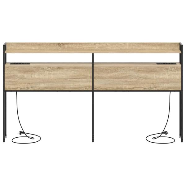 Stauraum-Kopfteil Sonoma Eiche 200 cm Holzwerkstoff