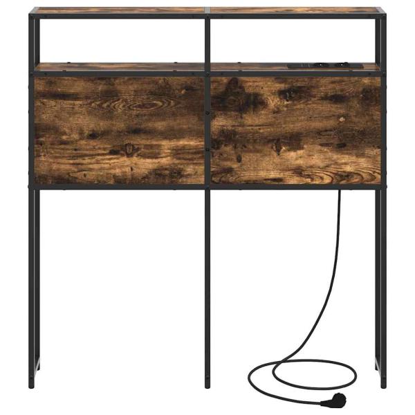 Stauraum-Kopfteil mit Kopfteil mit Speicher Räuchereiche 80 cm Holzwerkstoff