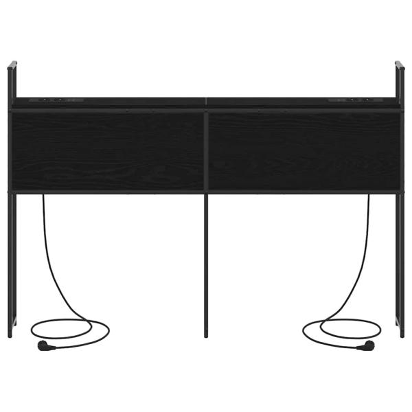 Stauraum-Kopfteil Schwarze Eiche 140 cm Holzwerkstoff