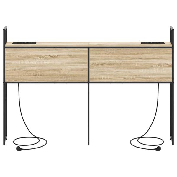Stauraum-Kopfteil Sonoma Eiche 140 cm Holzwerkstoff