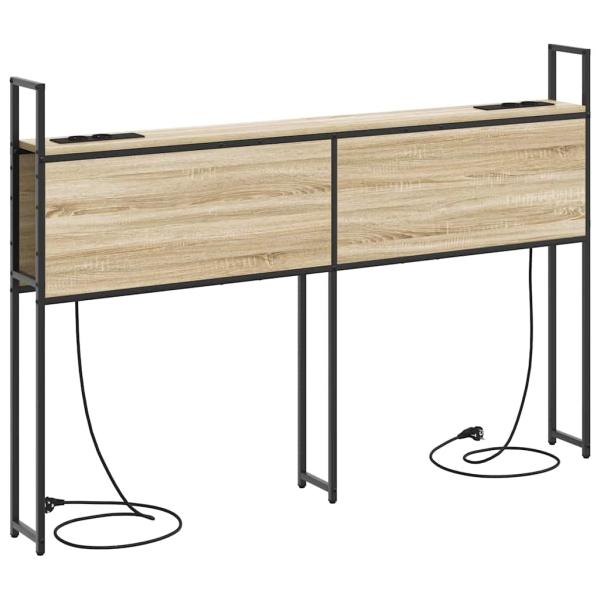 Stauraum-Kopfteil Sonoma Eiche 140 cm Holzwerkstoff