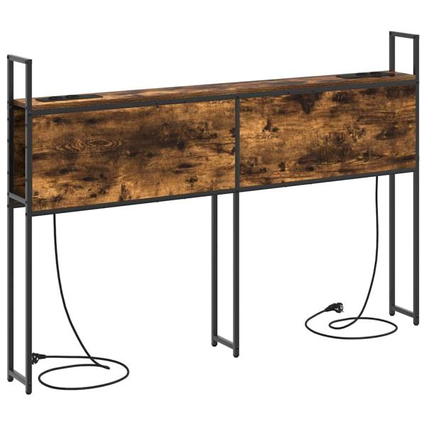 Stauraum-Kopfteil Räuchereiche 140 cm Holzwerkstoff