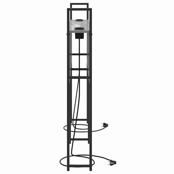 Stauraum-Kopfteil mit Kopfteil mit Speicher Grau Sonoma 140 cm Holzwerkstoff