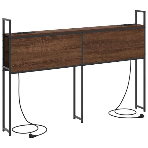 Stauraum-Kopfteil Braune Eiche 140 cm Holzwerkstoff