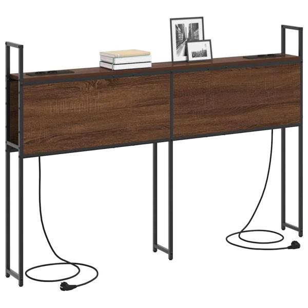 Stauraum-Kopfteil Braune Eiche 140 cm Holzwerkstoff