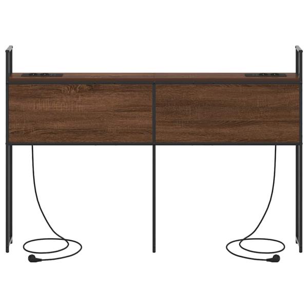 Stauraum-Kopfteil Braune Eiche 140 cm Holzwerkstoff