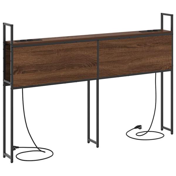Stauraum-Kopfteil Braune Eiche 140 cm Holzwerkstoff