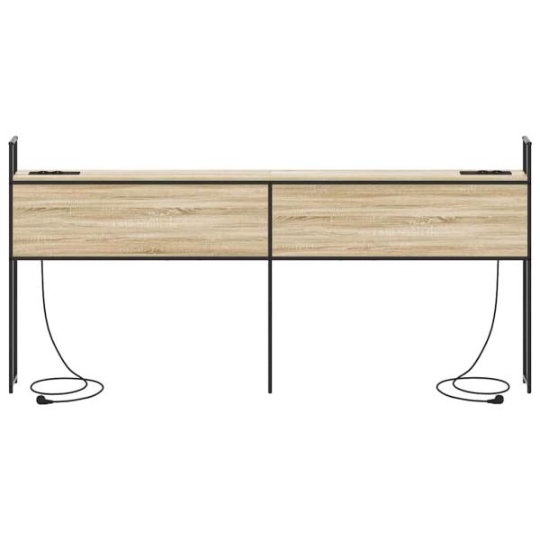 Stauraum-Kopfteil Sonoma Eiche 180 cm Holzwerkstoff