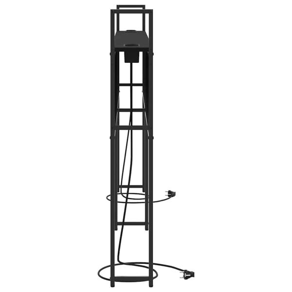 Stauraum-Kopfteil Schwarze Eiche 200 cm Holzwerkstoff