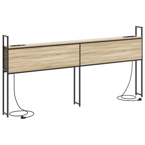 Stauraum-Kopfteil Sonoma Eiche 200 cm Holzwerkstoff