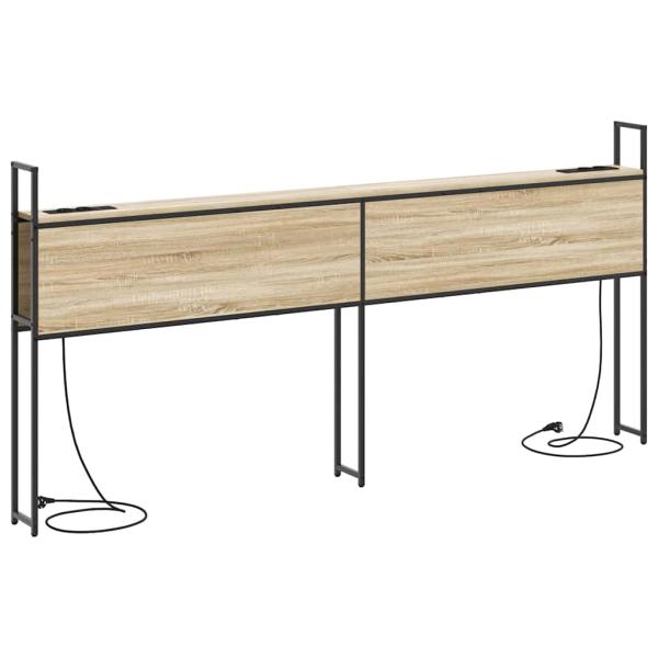 Stauraum-Kopfteil Sonoma Eiche 200 cm Holzwerkstoff