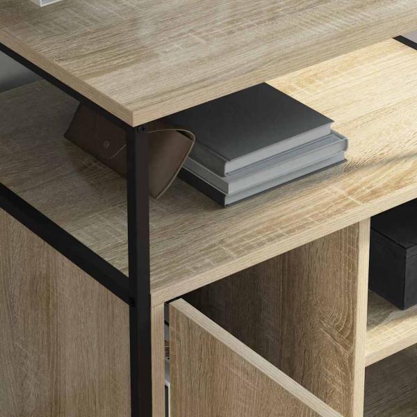 Büroschrank mit Rad Sonoma Eiche 60 x 46 x 67 cm Holzwerkstoff