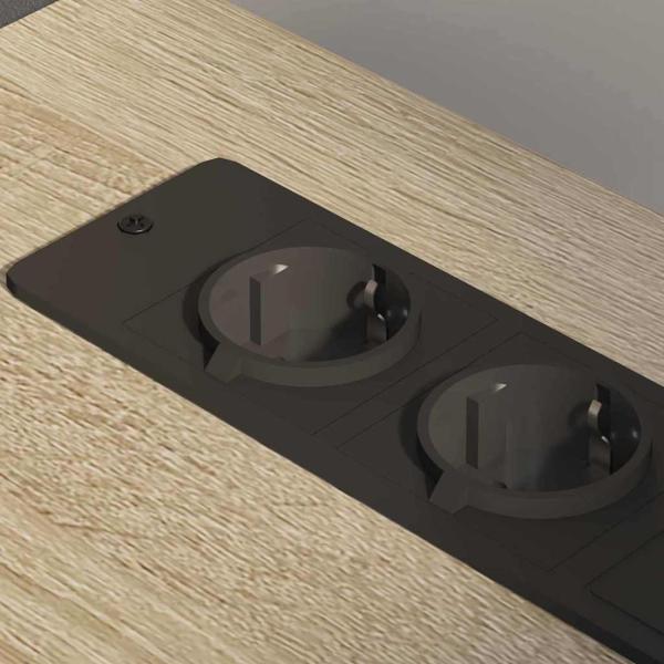 Büroschrank mit Rad Sonoma Eiche 60 x 46 x 67 cm Holzwerkstoff