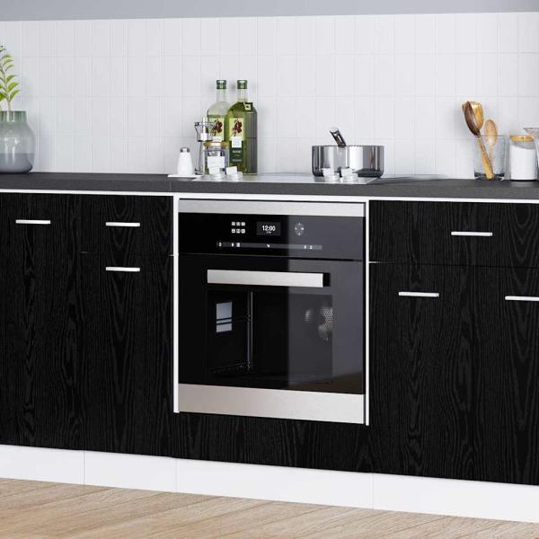 ARDEBO.de - Backofen-Schrank Schwarze Eiche 60 x 46 x 81.5 cm Holzwerkstoff