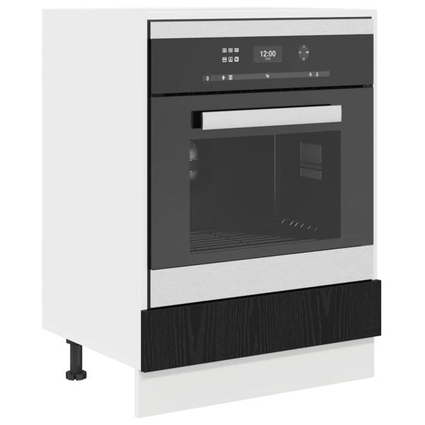 Backofen-Schrank Schwarze Eiche 60 x 46 x 81.5 cm Holzwerkstoff