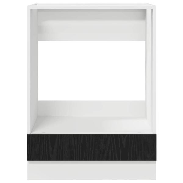 Backofen-Schrank Schwarze Eiche 60 x 46 x 81.5 cm Holzwerkstoff