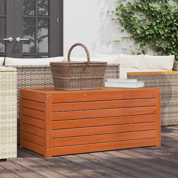 ARDEBO.de - Gartenlagerbox mit Speicher Wachsbraun 101 x 50.5 x 46.5 cm