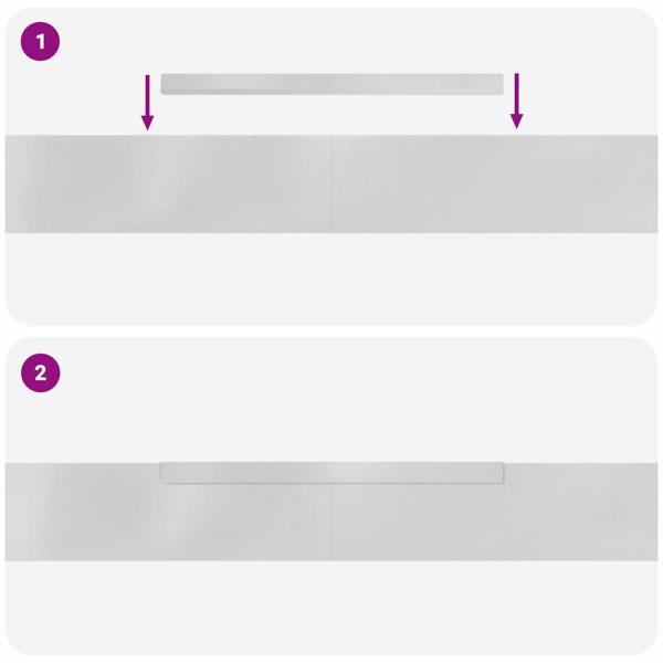 Rasenrand Silber 450 x 10 cm Edelstahl