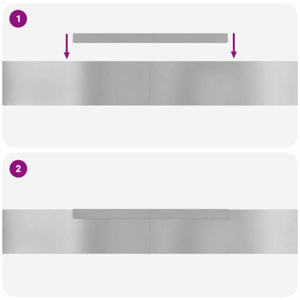 Rasenrand 4 pcs Silber 450 x 10 cm Verzinkter Stahl