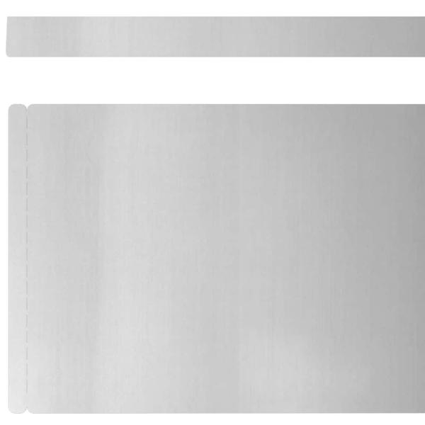 Rasenrand Silber 450 x 15 cm Verzinkter Stahl