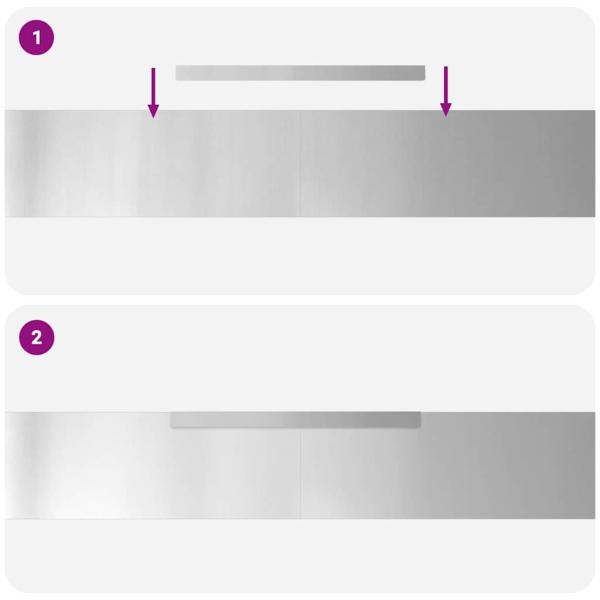 Rasenrand 4 pcs Silber 450 x 15 cm Verzinkter Stahl