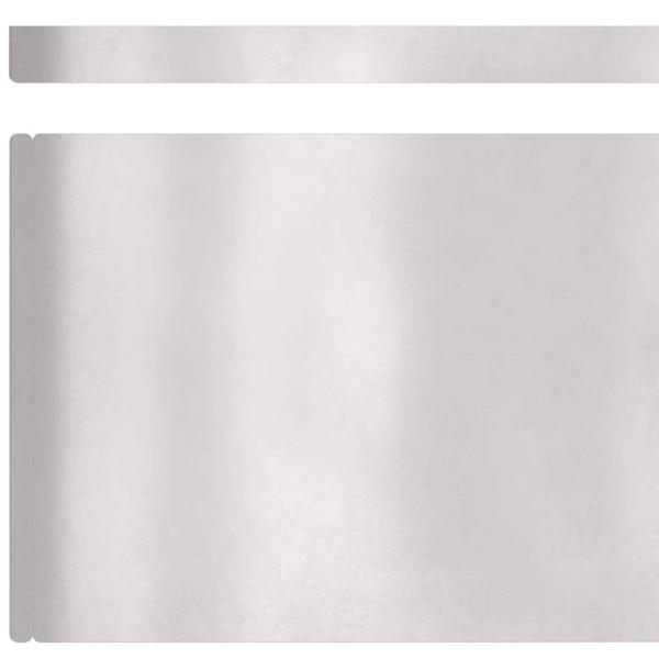 Rasenrand Silber 450 x 20 cm Edelstahl