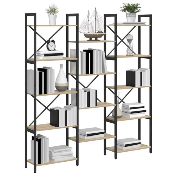 Regal Sonoma Eiche 156 x 25 x 167.5 cm Holzwerkstoff