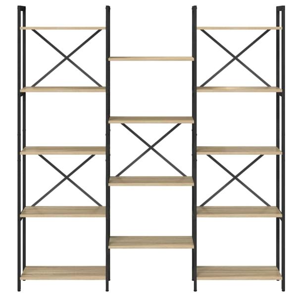 Regal Sonoma Eiche 156 x 25 x 167.5 cm Holzwerkstoff