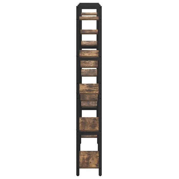 Regal Räuchereiche 156 x 25 x 167.5 cm Holzwerkstoff