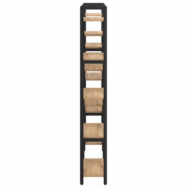 Regal Eiche handwerklich 156 x 25 x 167.5 cm Holzwerkstoff