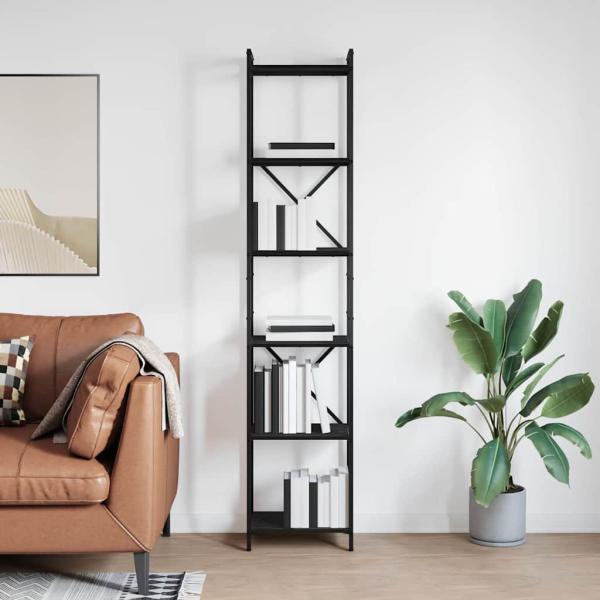 ARDEBO.de - Bücherregal Schwarze Eiche 40 x 30 x 188 cm Holzwerkstoff