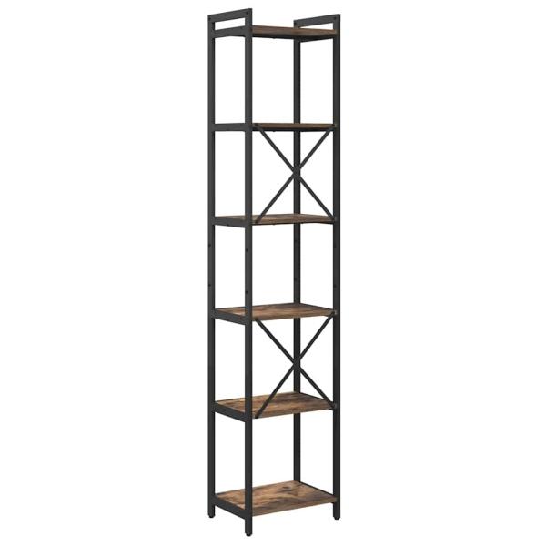 Bücherregal Räuchereiche 40 x 30 x 188 cm Holzwerkstoff