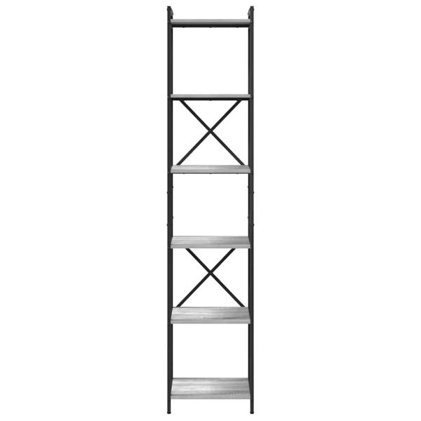 Bücherregal Grau Sonoma 40 x 30 x 188 cm Holzwerkstoff