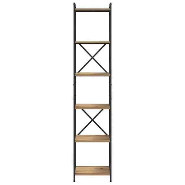 Bücherregal Eiche handwerklich 40 x 30 x 188 cm Holzwerkstoff