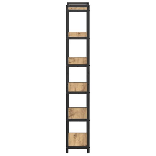 Bücherregal Eiche handwerklich 40 x 30 x 188 cm Holzwerkstoff