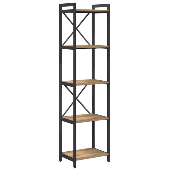 Bücherregal Eiche handwerklich 40 x 30 x 153 cm Holzwerkstoff