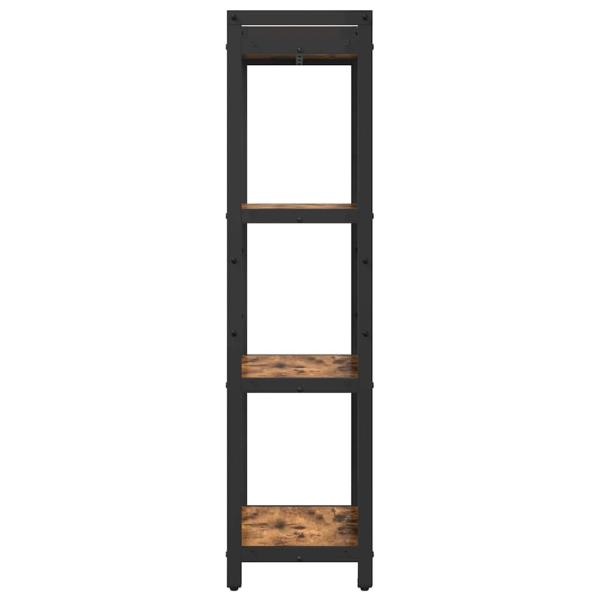 Bücherregal Räuchereiche 40 x 30 x 118 cm Holz