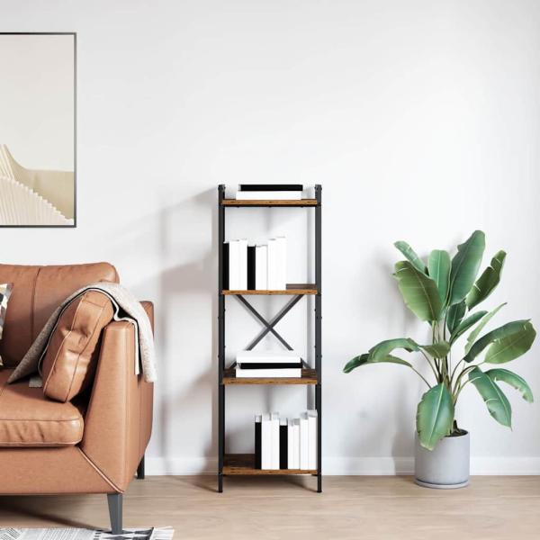 Bücherregal Altholz 40 x 30 x 118 cm Massivholz