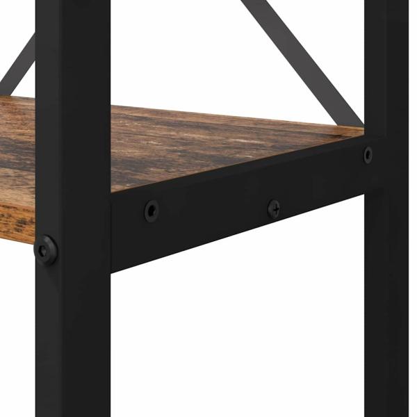 Bücherregal Altholz 40 x 30 x 118 cm Massivholz