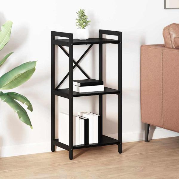 ARDEBO.de - Bücherregal Schwarze Eiche 40 x 30 x 83 cm Holzwerkstoff