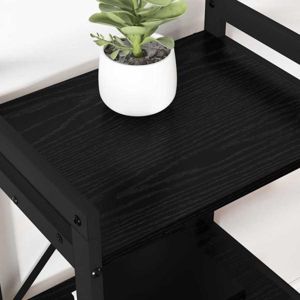 Bücherregal Schwarze Eiche 40 x 30 x 83 cm Holzwerkstoff