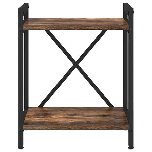 Bücherregal Räuchereiche 40 x 30 x 48,5 cm Holzwerkstoff