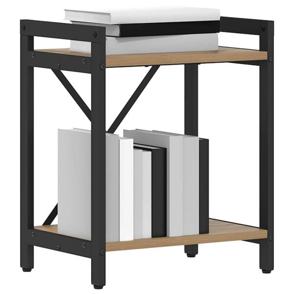 Bücherregal Eiche handwerklich 40 x 30 x 48,5 cm Holzwerkstoff