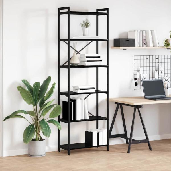 ARDEBO.de - Bücherregal Schwarze Eiche 60 x 30 x 188 cm Spanplatte