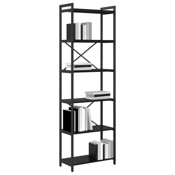 Bücherregal Schwarze Eiche 60 x 30 x 188 cm Spanplatte