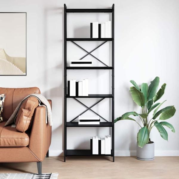 Bücherregal Schwarze Eiche 60 x 30 x 188 cm Spanplatte